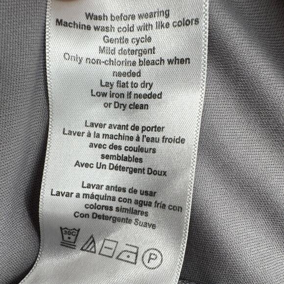 Jessica Simpson Maternity Grey Floral Print Ruffle Sleeveless Maxi Dress Large - Picture 8 of 10